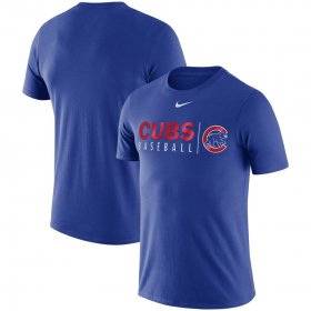 Wholesale Cheap Chicago Cubs Nike MLB Practice T-Shirt Royal
