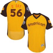 Wholesale Cheap Orioles #56 Darren O'Day Gold Flexbase Authentic Collection 2016 All-Star American League Stitched MLB Jersey