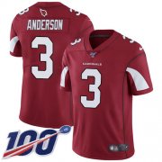 Wholesale Cheap Nike Cardinals #3 Drew Anderson Red Team Color Men's Stitched NFL 100th Season Vapor Limited Jersey