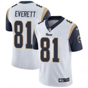 Wholesale Cheap Nike Rams #81 Gerald Everett White Men's Stitched NFL Vapor Untouchable Limited Jersey