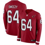 Wholesale Cheap Nike Cardinals #64 J.R. Sweezy Red Team Color Men's Stitched NFL Limited Therma Long Sleeve Jersey