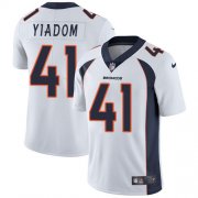 Wholesale Cheap Nike Broncos #41 Isaac Yiadom White Men's Stitched NFL Vapor Untouchable Limited Jersey