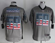 Wholesale Cheap Nike Panthers #59 Luke Kuechly Grey Men's Stitched NFL Elite USA Flag Fashion Jersey