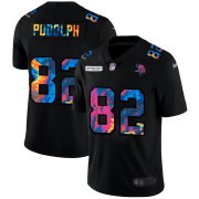 Cheap Minnesota Vikings #82 Kyle Rudolph Men's Nike Multi-Color Black 2020 NFL Crucial Catch Vapor Untouchable Limited Jersey