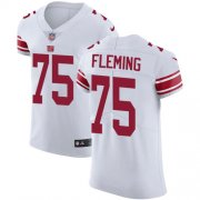 Wholesale Cheap Nike Giants #75 Cameron Fleming White Men's Stitched NFL New Elite Jersey