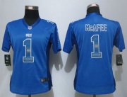 Wholesale Cheap Nike Colts #1 Pat McAfee Royal Blue Team Color Women's Stitched NFL Elite Strobe Jersey