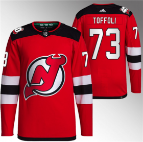 Wholesale Cheap Men\'s New Jersey Devils #73 Tyler Toffoli Red Stitched Jersey