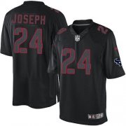 Wholesale Cheap Nike Texans #24 Johnathan Joseph Black Men's Stitched NFL Impact Limited Jersey