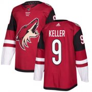 Wholesale Cheap Adidas Coyotes #9 Clayton Keller Maroon Home Authentic Stitched Youth NHL Jersey