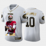 Cheap San Francisco 49ers #10 Jimmy Garoppolo Nike Team Hero 2 Vapor Limited NFL 100 Jersey White Golden