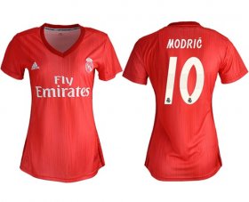 Wholesale Cheap Women\'s Real Madrid #10 Modric Third Soccer Club Jersey