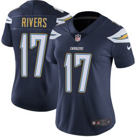 Wholesale Cheap Nike Chargers #17 Philip Rivers Navy Blue Team Color Women\'s Stitched NFL Vapor Untouchable Limited Jersey