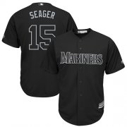 Wholesale Cheap Mariners #15 Kyle Seager Black "Seager" Players Weekend Cool Base Stitched MLB Jersey