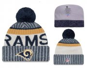 Wholesale Cheap NFL Los Angeles Rams Logo Stitched Knit Beanies 002
