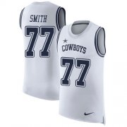 Wholesale Cheap Nike Cowboys #77 Tyron Smith White Men's Stitched NFL Limited Rush Tank Top Jersey