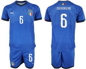 Wholesale Cheap Italy #6 Candreva Home Soccer Country Jersey