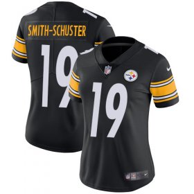 Wholesale Cheap Nike Steelers #19 JuJu Smith-Schuster Black Team Color Women\'s Stitched NFL Vapor Untouchable Limited Jersey
