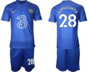 Wholesale Cheap Men 2021-2022 Club Chelsea home blue 28 Nike Soccer Jersey