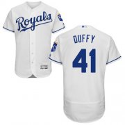 Wholesale Cheap Royals #41 Danny Duffy White Flexbase Authentic Collection Stitched MLB Jersey
