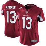 Wholesale Cheap Nike Cardinals #13 Kurt Warner Red Team Color Women's Stitched NFL Vapor Untouchable Limited Jersey
