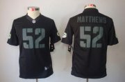Wholesale Cheap Nike Packers #52 Clay Matthews Black Impact Youth Stitched NFL Limited Jersey