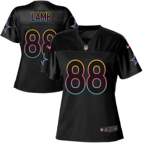 Wholesale Cheap Nike Cowboys #88 CeeDee Lamb Black Women\'s NFL Fashion Game Jersey