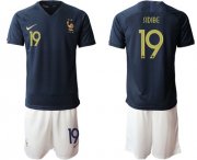 Wholesale Cheap France #19 Sidibe Home Soccer Country Jersey