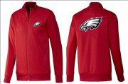 Wholesale Cheap NFL Philadelphia Eagles Team Logo Jacket Red
