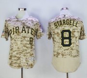 Wholesale Cheap Pirates #8 Willie Stargell Camo Flexbase Authentic Collection Stitched MLB Jersey