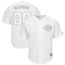 Wholesale Cheap Cincinnati Reds Majestic 2019 Players\' Weekend Cool Base Roster Custom Jersey White