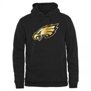 Wholesale Cheap Men's Philadelphia Eagles Pro Line Black Gold Collection Pullover Hoodie