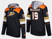 Wholesale Cheap Ducks #19 Andy Mcdonald Black Name And Number Hoodie