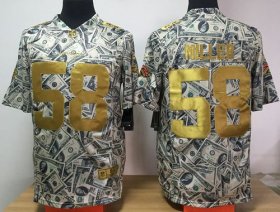 Wholesale Cheap Nike Broncos #58 Von Miller Dollar Fashion Men\'s Stitched NFL Elite Jersey