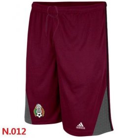 Wholesale Cheap Adidas Mexico 2014 World Soccer Performance Shorts Red