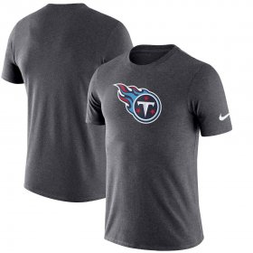 Wholesale Cheap Tennessee Titans Nike Essential Logo Dri-FIT Cotton T-Shirt Heather Charcoal