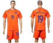 Wholesale Cheap Holland #19 Huntelaar Home Soccer Country Jersey