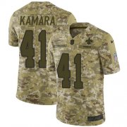 Wholesale Cheap Nike Saints #41 Alvin Kamara Camo Men's Stitched NFL Limited 2018 Salute To Service Jersey