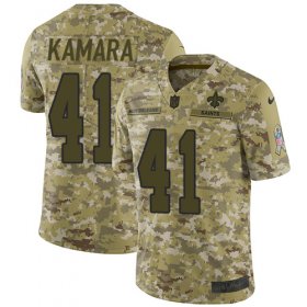 Wholesale Cheap Nike Saints #41 Alvin Kamara Camo Men\'s Stitched NFL Limited 2018 Salute To Service Jersey