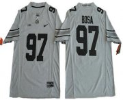 Wholesale Cheap Men's Ohio State Buckeyes #97 Joey Bosa Gridiron Gray II Limited Stitched College Football Nike NCAA Jersey