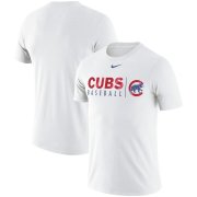 Wholesale Cheap Chicago Cubs Nike MLB Practice T-Shirt White