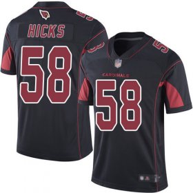 Wholesale Cheap Nike Cardinals #58 Jordan Hicks Black Men\'s Stitched NFL Limited Rush Jersey