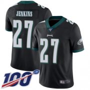 Wholesale Cheap Nike Eagles #27 Malcolm Jenkins Black Alternate Men's Stitched NFL 100th Season Vapor Limited Jersey