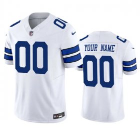 Wholesale Cheap Men\'s Dallas Cowboys Active Player Custom White 2023 F.U.S.E. Limited Stitched Football Jersey