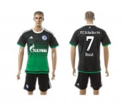 Wholesale Cheap Schalke 04 #7 Raul Away Soccer Club Jersey