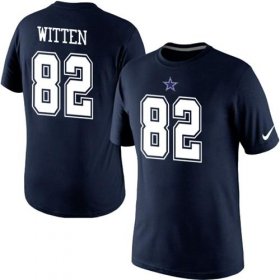 Wholesale Cheap Nike Dallas Cowboys #82 Jason Witten Pride Name & Number NFL T-Shirt Blue