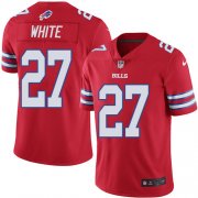 Wholesale Cheap Nike Bills #27 Tre'Davious White Red Men's Stitched NFL Limited Rush Jersey