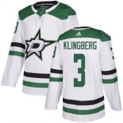 Cheap Adidas Stars #3 John Klingberg White Road Authentic Stitched NHL Jersey