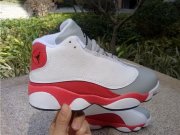 Wholesale Cheap Kids Air Jordan 13 Retro Shoes Red/White-Grey
