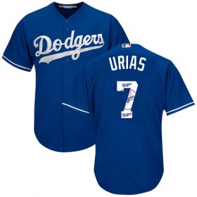 Wholesale Cheap Dodgers #7 Julio Urias Blue Team Logo Fashion Stitched MLB Jersey