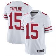 Wholesale Cheap Nike 49ers #15 Trent Taylor White Men's Stitched NFL Vapor Untouchable Limited Jersey